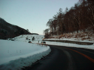 雪道ドライブ